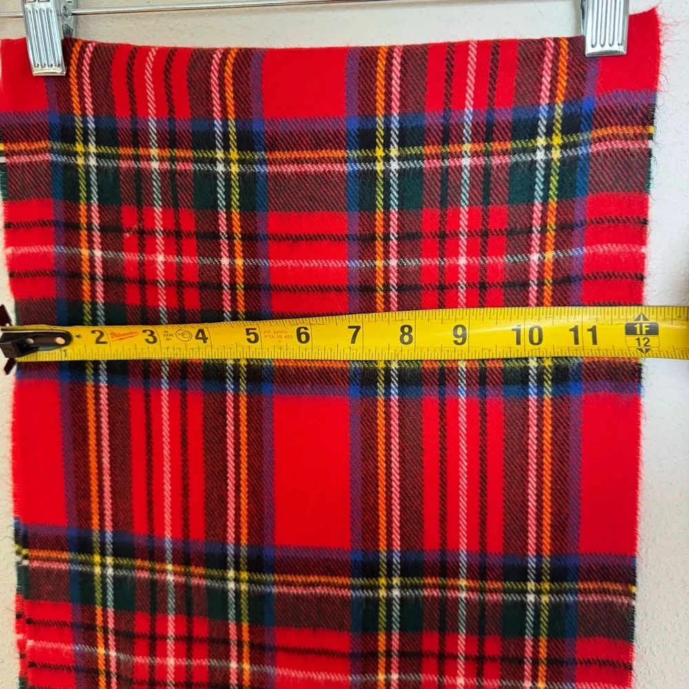 Red Tartan Plaid Scarf Soft‎ Shawl